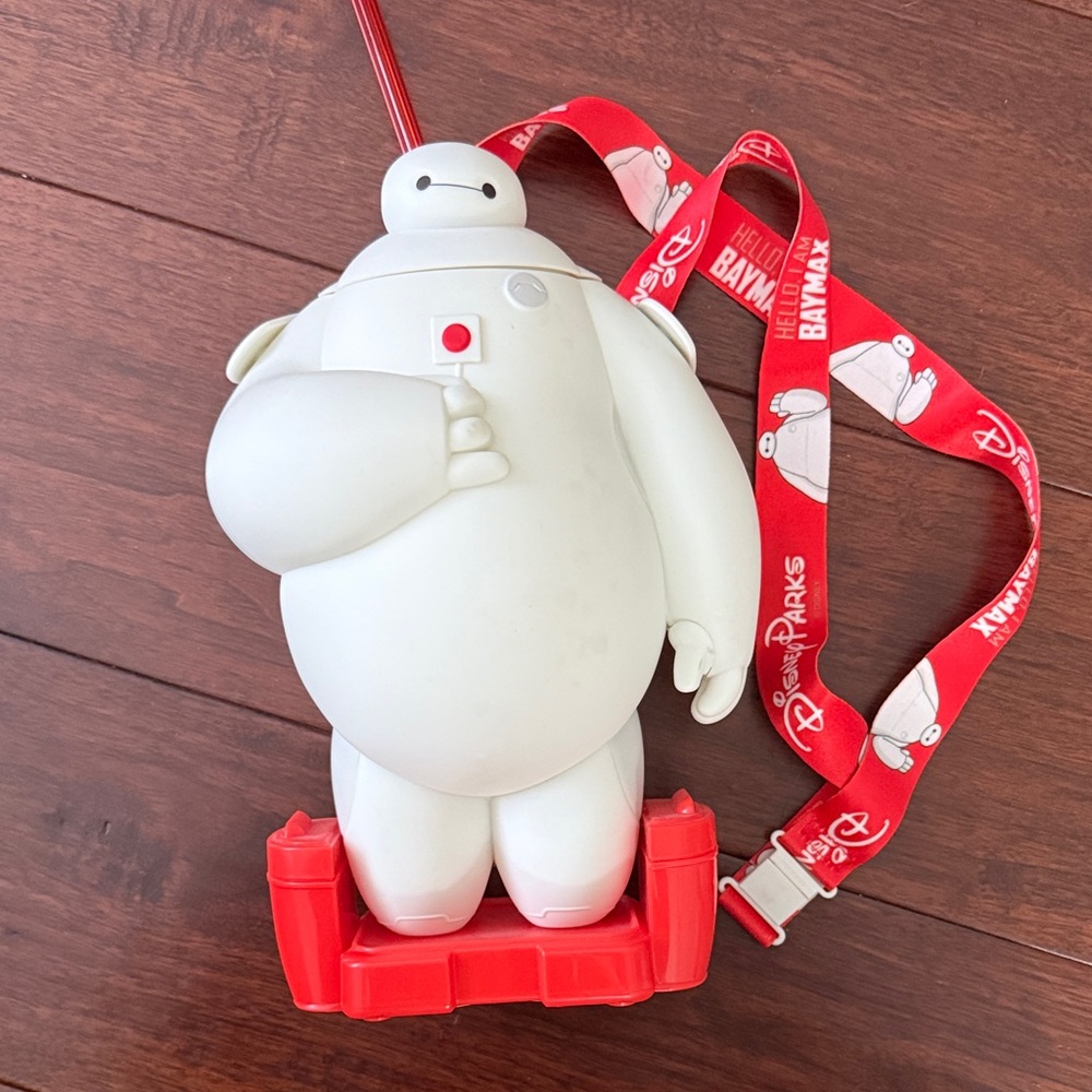 Brand New Unused Disneyland Exclusive Baymax Sipper with Lanyard